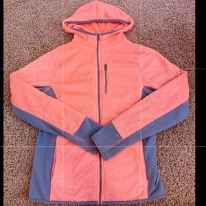 NEON CORAL/PINK ZIP UP JACKET